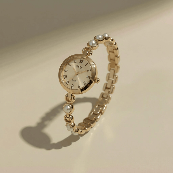 Gold Pearl Watch | The Colette | Dainty Women's Luxury Timepiece